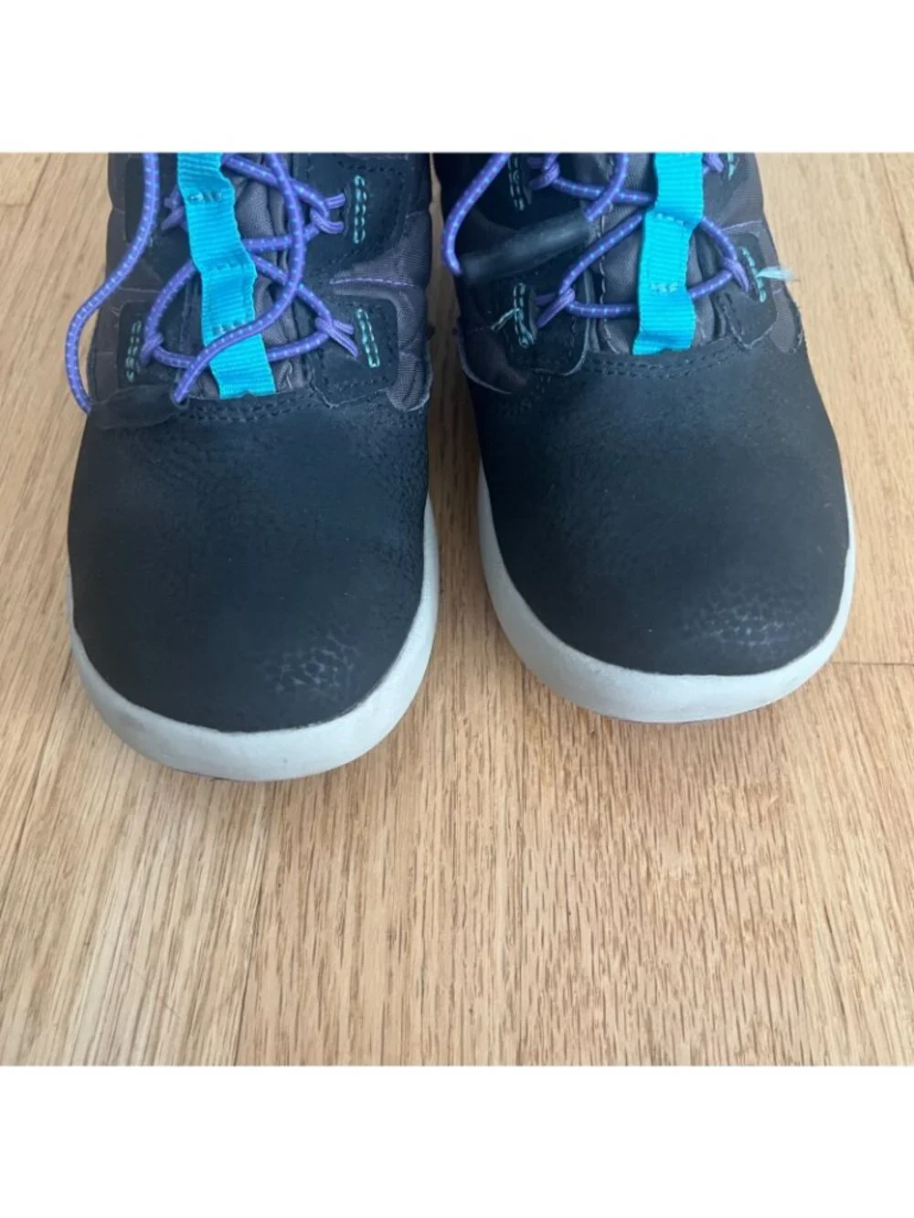 Merrell Kids Snow Bank Black Purple Waterproof Winter Boots Youth Size 1